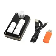 5 Keys Programmable Keyboard with Knob Function Programming Macro Portable Macro