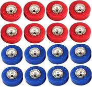 SUPVOX 24pcs Shuffleboard Desk Gadgets Machine Small Bearing Game Bearing Rolling Rollers Balls Mini Fridge Stand Sonic Candy Tabletop Foosball Flick Dolly Wheels Plastic