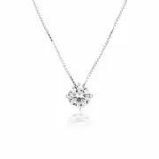 Georgini Gold Moissanite Pendant 1tcw In 9ct White Gold
