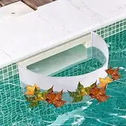 Berlune 2 Pcs Pool Skimmer Guard Pool Skimmer Net Swimming Pool Leaf Skimmer Net White Pool Leaf Net for Inground Above Ground Vinyl Lined Fiberglass Pool Only Leaf Protection Cleaning Floating Debris