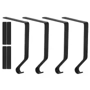 Christmas Stocking Holders, 4pcs Stocking Holder Stand Metal Black