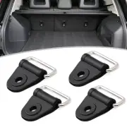 4x Black Hook Fixing Clips Cargo Net Floor Ring Loop Hanging Tie Down Hook Parts (for: Renault)
