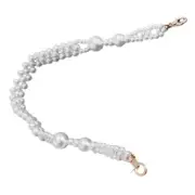 Short Handle Replacement Chain Strap Handbag Chain Simulation Pearl Bag Chain