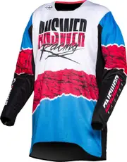 [Answer Racing] Answer Trinity Pro Glow Motocross Jersey, black-white-pink, Size S for Men Black White Pink