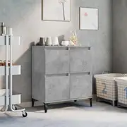 Concrete Grey Sideboard, Engineered Wood Kitchen Storage Cabinet, Dining Room Buffet Table, Modern Furniture for Living Room, Cabinets, 60x35x70 cm