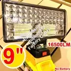 For Dewalt 18/20V 9 inch LED Work Light 16500LM floodlight, 2 Gears, 2 USB