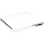Plymor Clear Acrylic Beveled Corner-Cut Display Base, 10" W x 10" D x 0.75" H