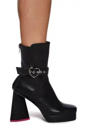 [Dolls Kill] Wide Fit All Yours Platform Boots (Fairfax)