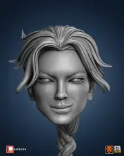Lara Croft Tomb Raider v3 custom head for Video Game action figure