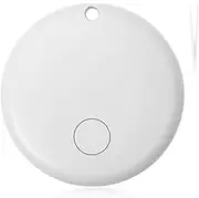 White Air Tracker Tag Works with Find My App Only Support iOS and macOS, Replaceable Battery, Bluetooth Tracking Device for Vehicles, Wallet, Keys, Luggage, Suitcases, Pets, Dogs, Cats