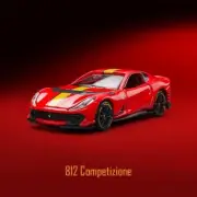 CZ Bburago 1:64 Red Ferrari 812 Competizione Sport Model Diecast Display Car
