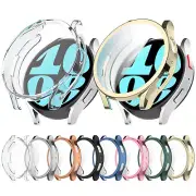 For Samsung Galaxy Watch 6 Multi-colored Electroplated TPU Watch Protective Case