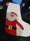 West Elm Meri Meri Santa gold stars Christmas stocking No monogram New