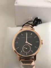 NWT Rebecca Minkoff Rose Gold Watch With black Face