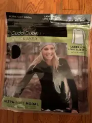 NIP Cuddl Duds XXL Women Modal Ultra-Soft Long sleeve Top Warm Layer Thumbholes