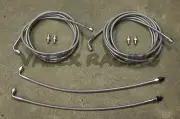 Stainless Rear Brake Line Replacement Kit For 01-05 Honda Civic EM2 W/O ABS (for: Honda)