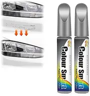 2pcs Car Scratch Remover Pen, Paint Repair Paste, Touch Up Paint Fill Pen - Quick and Easy Scratch Repair for Cars (Grey)