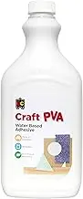 Fast Drying Educational Colours Water Based Craft PVA Glue 2 Litre, (21647), Clear