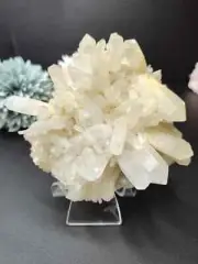 Natural Raw Lemon yellow Clear Quartz Crystal Cluster Specimen-Home decor Gifts