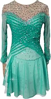 [Zagitova] Ice Figure Skating Dress for Girls with Shiny Rhinestone Women Handmade Competition Performance Dance Outfit