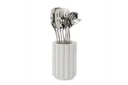 Furi Pro Radial Stone Utensil Holder Snow Terrazzo