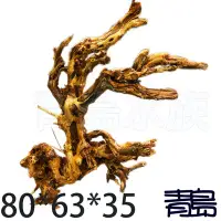 在飛比找Yahoo!奇摩拍賣優惠-五1中0新0↓。青島水族。J-019煙燻沉木 黃金流木 莫絲