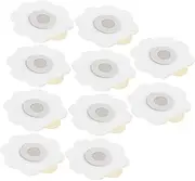UTHCLO 10Pcs Self Adhesive Moxibustion Blank Patches Portable Fixators for Health Fumigation Breathable Non Woven Stickers for Go