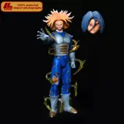 Anime Dragon Ball Z Super Saiyan Trunks Vest Battle PVC Figure Stature Toy Gift