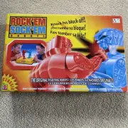 Rock 'Em Sock 'Em Robots Kids Game Fighting Robots with Red & Blue Bombers NOS