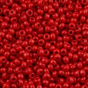 6/0 TOHO ROUND Opaque Cherry Red Seed Bead (8g)