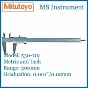 Mitutoyo 530-119 Standard Vernier Caliper 300mm 12"