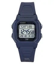 Casio Illuminator Digital Alarm Preset Timer Backlight W800H2AV 100M Mens Watch