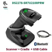 Zebra DS2278-SR7U2100PRW Cordless Bluetooth Area Imager 1D/2D Barcode Scanner UK