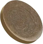 Perfk Replaceable Cat Scratcher Refills Pads Round 34.5cm Corrugated Cardboard for Cat Scratching, Snuggle, Sleep Accessory Cat Scratching Bed