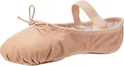 [Bloch] Dance Girl's Dansoft Full Sole Leather Ballet Slipper/Shoe, Black, 1 X-Narrow Little Kid
