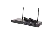 Redback UHF Wireless Microphone System 2 Ch With Two Handheld Mics