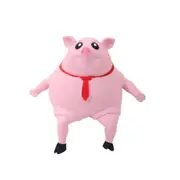 Pink Pig Squishy Toy Pig Squeeze ToysCute Pig Man Sensory Stress ToyStress Reliever Toy for Kids and Adults