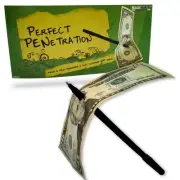 PERFECT PENETRATION PEN THRU BILL ILLUSION BY MAGIC MAKERS TRICK