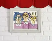 watercolor paint Three Sister Painting Original Artwork 2022