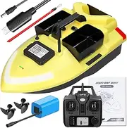 GPS Fishing Bait Boat 500m Remote Control Bait Boat Dual Motor Fish Finder 2KG Loading Support Automatic Cruise/Return/Route Correction with Night Light Turn Signal for Fishing
