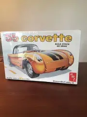 Vintage AMT 1:25 Model Kit 1955 Corvette Drag or Stock Sealed