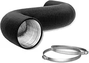 Flexible 14 Inch Aluminum Ducting -4 Layer Protection Dryer Vent Hose for HVAC Heating Cooling Ventilation and Exhaust, 2 Clamps Included