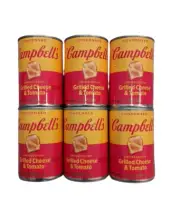 Grilled Cheese & Tomato Soup - Campbell's - 6 Cans - Exp 12/25 - Limited Edition