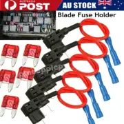 25PCS Circuit Fuse Tap Adapter Standard Mini Low Profile Mini Blade Fuse Holder