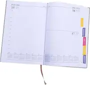 FRCOLOR 2025 Schedule Convenient Daily Planner Day Planner Schedule Book Weekly Planner Monthly Planner 2025 Planner Notebook Planners Organizer Book Planner Small Planner Paper Black