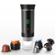 IPRee Portable Wireless Electric Espresso Coffee Machine For Travel Car Home Camping Coffee Maker 3-in-1 Capsule Powder
