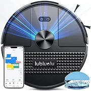 Lubluelu Robot Vacuum 4500Pa,3-in-1 Robot Vacuum and Mop,Lidar Navigation,5 Editable Mapping,24 No-go Zones,54dB,App/Alexa,Robot Vacuum Cleaner SL68 for Hair,Hard Floor,Carpet