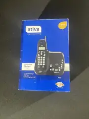 Ativa 2.4 GHz Cordless Phone With Digital Answering Service A241 NEW