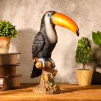 在飛比找蝦皮購物優惠-上新#北歐仿真大嘴鳥模型花園擺件書柜客廳庭院小鳥家居裝飾工藝