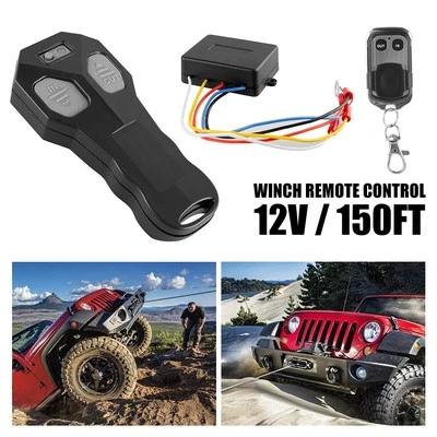 Wireless Winch Remote Control Switch Handset Kit DC12V for Car/ATV/SUV/UTV/Truck